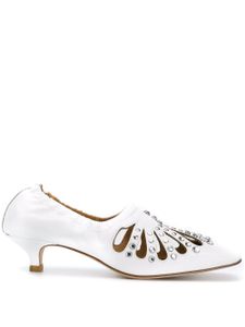 Toga Pulla embellished low heel pumps - White