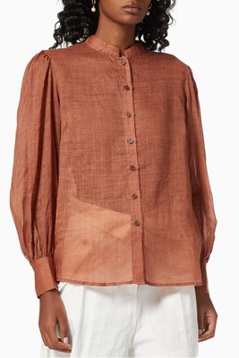 Staycation Blouse in Ramie Staycation Blouse in Ramie