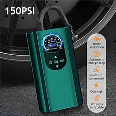 150PSI Car Electrical Air Pump Mini Portable Wireless Tire Inflatable Pump Inflator Air Compressor Pump for Car Motorcycle Bicycle Ball Lightinthebox