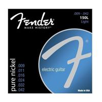 Fender 150L Electric Guitar Strings - Original Pure Nickel Ball End (9-42 Light Gauge)