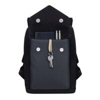 Rivacase Cardiff 8521 Canvas Urban Backpack - Black - thumbnail