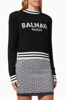 Logo Crop Sweater in Cashmere - thumbnail