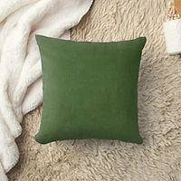 1PC Sage Green Double Side Pillow Cover Soft Decorative Square Cushion Case Pillowcase for Bedroom Livingroom Sofa Couch Chair Lightinthebox - thumbnail