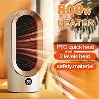 1pc Household Electric Fan Heater Portable Air Warmer Winter Heater Safe And Quiet For Indoor Outdoor Office Room Desktop US/EU Plug miniinthebox