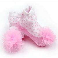 Pink Sweet Style Cotton Baby Socks