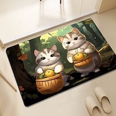 Cat Bathroom Mat, Water Absorbing Pad Mat, Soft Floor Mat, Household Kitchen Mat Toilet Mat Entrance Mat miniinthebox Cat Bathroom Mat, Water Absorbing Pad Mat, Soft Floor Mat, Household Kitchen Mat Toilet Mat Entrance Mat miniinthebox