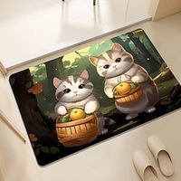 Cat Bathroom Mat, Water Absorbing Pad Mat, Soft Floor Mat,  Household Kitchen Mat Toilet Mat Entrance Mat Lightinthebox - thumbnail