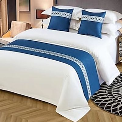 Hotel Bed Runner Simple Chinese Modern Throw Pillow Cushion Cushion Cushion Bed  Decorative Cloth Strip miniinthebox