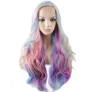 Women's Rainbow Short Straight Bob Wig Rose Net Pride Outfits Lightinthebox