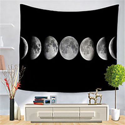 Wall Tapestry Art Decor Blanket Curtain Hanging Home Bedroom Living Room Decoration Polyester Moon Lightinthebox