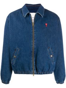 AMI Ami de Coeur bomber jacket - Blue