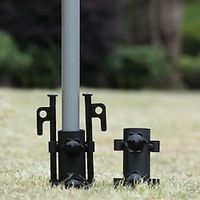 Outdoor Canopy Pole Holder Beach Fishing Sunshade Pole Base Quick Installation Adjustable Ground Nail Accessories Lightinthebox - thumbnail