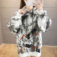 Women's Hoodie Pullover Tie Dye Oversized Hoodie Sport Athleisure Hoodie Top Long Sleeve Breathable Soft Comfortable Everyday Use Street Casual Daily Outdoor Lightinthebox - thumbnail