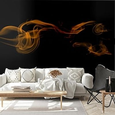 Art Deco 3D Home Decoration 3d Fluorescent Light Murals Dazzle With Smoke Canvas Material Self adhesive Wallpaper Mural Wall Cloth Room Wallcovering Lightinthebox