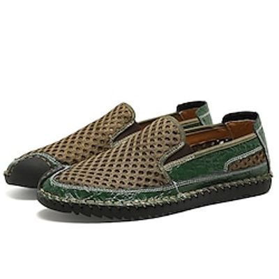 Men's Loafers  Slip-Ons Casual Classic Daily Office  Career PU Black Green Brown Spring Summer Lightinthebox