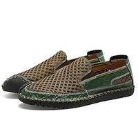 Men's Loafers  Slip-Ons Casual Classic Daily Office  Career PU Black Green Brown Spring Summer Lightinthebox - thumbnail
