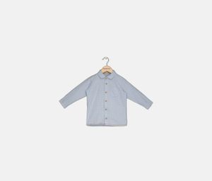 Toddler Boys Polka Dots Shirt  Blue