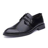 Men's Oxfords Business Classic British Daily Office  Career PU Breathable Non-slipping Wear Proof Black Brown Spring Summer miniinthebox - thumbnail