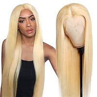 613 HD Lace Frontal Wig 30 Inch Blonde Lace Front Wig Human Hair 13x4 Transparent Lace Wigs Lightinthebox - thumbnail
