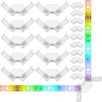 4PCS 10PCS L Shape 4Pin LED Strip Connector with Double-sided Tape NEW Design 90 Degree Right Angle Corner Connectors for 10mm Wide Flexible RGB LED Strip Lights DC5-24V Lightinthebox 4PCS 10PCS L Shape 4Pin LED Strip Connector with Double-sided Tape NEW Design 90 Degree Right Angle Corner Connectors for 10mm Wide Flexible RGB LED Strip Lights DC5-24V Lightinthebox