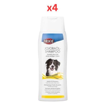 Trixie Jojoba Oil Shampoo For Dogs 250ml (Pack Of 4)