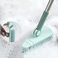 Floor Scrub Brush Shower Scrubber Cleaning Bath Tub  Tile Scrubber Brush Long Handle Detachable Stiff Bristles for Cleaning Shower Bathroom Kitchen Balcony Wall 37.4" Length Lightinthebox - thumbnail