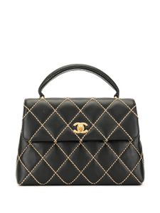 Chanel Pre-Owned 2005's wild stitch quilted handbag - Black