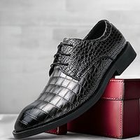 Men's Oxfords Formal Shoes Dress Shoes Walking Casual Daily PU Comfortable Booties  Ankle Boots Loafer Black Gray Spring Fall Lightinthebox - thumbnail