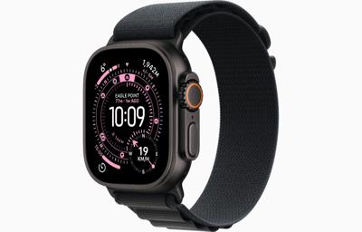 Apple Watch Ultra 3, GPS + Cellular, 49mm, Black Titanium Case with Black Alpine Loop