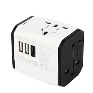 Small Travel Plug Multi-Function Power Conversion Plug Global Universal Power Adapter Socket Smart Travel Fast Charging Equipment Lightinthebox