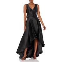 A-Line Evening Gown High Split Dress Formal Wedding Guest Asymmetrical Sleeveless V Neck Belt / Sash Satin with Pleats Slit 2024 Lightinthebox