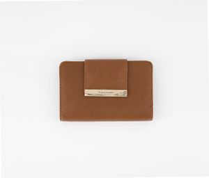 Womens Tab Indexer Wallet  Saddle Brown