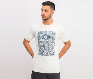 Mens Halftones Graphic T-Shirt  White