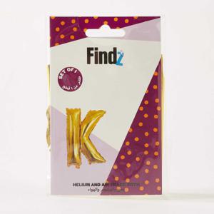 Findz Solid Letter 'K' Helium Balloon