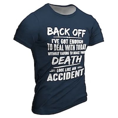 Back Off I've Got Enough To Deal With Today Men's Street Style 3D Print T shirt Tee Sports Outdoor Holiday Going out T shirt Black Navy Blue Brown Short Sleeve Crew Neck Shirt Spring Summer Clothing Lightinthebox Back Off I've Got Enough To Deal With Today Men's Street Style 3D Print T shirt Tee Sports Outdoor Holiday Going out T shirt Black Navy Blue Brown Short Sleeve Crew Neck Shirt Spring Summer Clothing Lightinthebox
