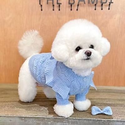 Knitted Dog Sweater Teddy Than Bear Guest Pomerang Yorkshire Schnauzer Small Puppy Pet Clothes miniinthebox