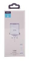 Totu Home Charger 12W + Lightning Cable, White - CACA020