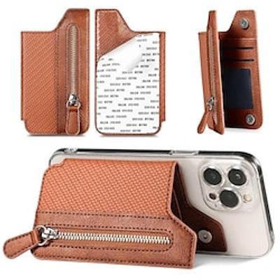 Travel Wallet Card Bag Credit Card Holder For Cell Phone Multifunctional Adhesive Phone Wallet Card Holder Cell Phone Card Case miniinthebox