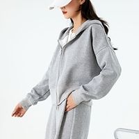 Hoodie Sweatshirt Sweatpants Plain Graphic Sweatsuit For Men's Women's Unisex Adults' Hot Stamping 100% Polyester Street Casual Daily miniinthebox - thumbnail