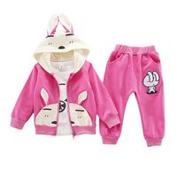 3pcs Bunny Style Baby Girls Clothing Set