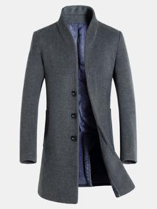 Mid-long Casual Wool Trench Coat