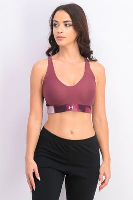 Womens Vanish Seamless Mid Sports Bra Burgundy Womens Vanish Seamless Mid Sports Bra Burgundy