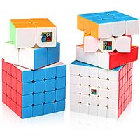 Speed Cube Set 4 pcs Magic Cube IQ Cube MoYu 333 444 555 Speedcubing Bundle Stress Reliever Puzzle Cube Stickerless Smooth Office Desk Toys Kid's Adults Toy Gift miniinthebox - thumbnail