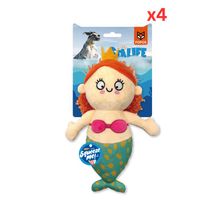 FOFOS Sealife Mermaid Dog Toy (Pack of 4)