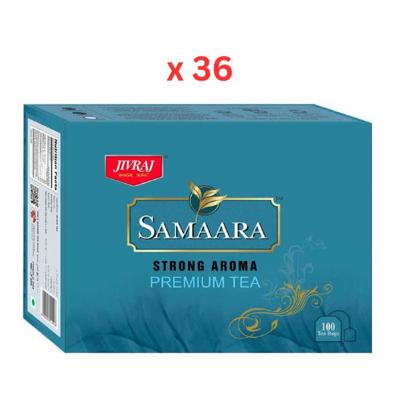 Samaara Premium (100 Tea Bags) Box-200G+25 Bags Free Pack of 36