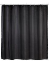 Wenko Shower Curtain 180 x 200 cm Black Anti Mould