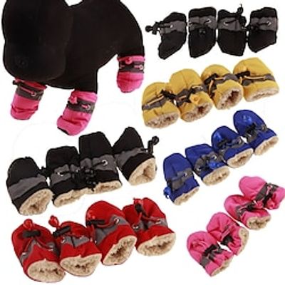 Dog Shoes Small Dog Teddy Shoes Toddler Anti-skid Pet Shoe Covers Rain Shoes Pet Shoe Foot Covers Lightinthebox