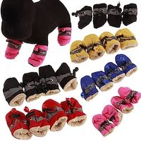 Dog Shoes Small Dog Teddy Shoes Toddler Anti-skid Pet Shoe Covers Rain Shoes Pet Shoe Foot Covers Lightinthebox - thumbnail