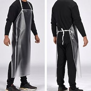 PVC Apron Waterproof Oil-proof Transparent For Kitchen Housework Restaurant Coffee Shop Butcher Farm Pasture Clean Tools Lightinthebox