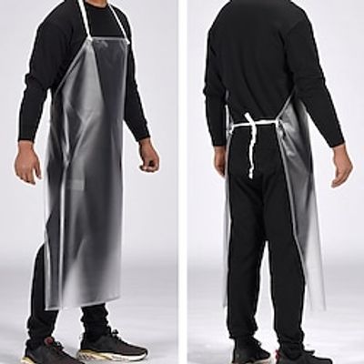 PVC Apron Waterproof Oil-proof Transparent For Kitchen Housework Restaurant Coffee Shop Butcher Farm Pasture Clean Tools Lightinthebox
